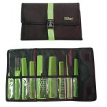 Eurostil fésű szett 9db fésűvel textil tartóban 03928