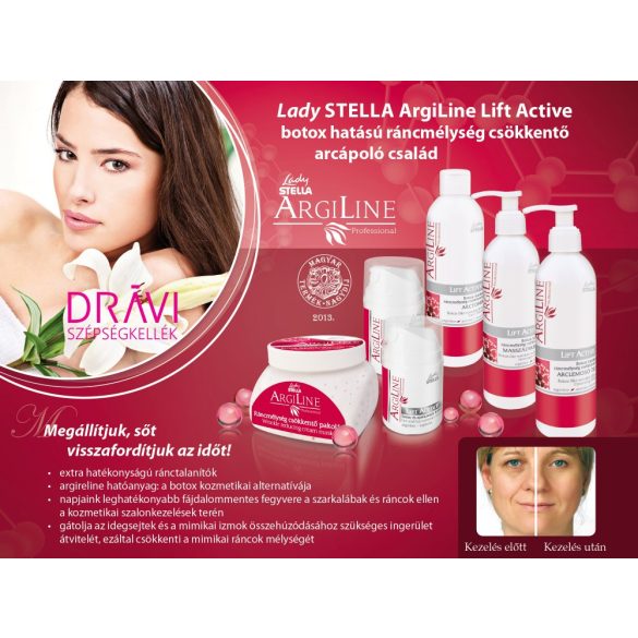 LS ARGILINE LIFT ACTIVE BOTOX HATÁSÚ RÁNCMÉLYSÉG CSÖKKENTŐ ARCTONIK 250ml
