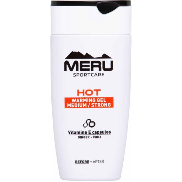 MERU HOT - Bemelegítő krém, sportkrém - erős - 150ml