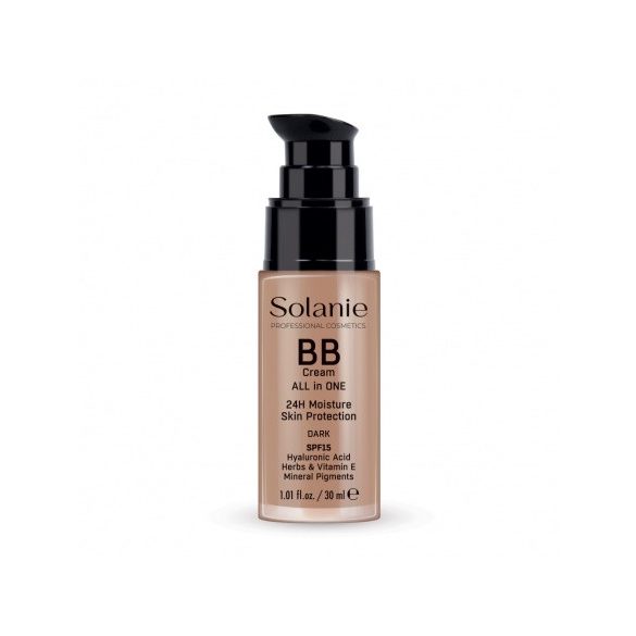 Solanie BB krém hialuronsavval és fényvédővel SPF15 - sötét 30ml Cikkszám: SO10924