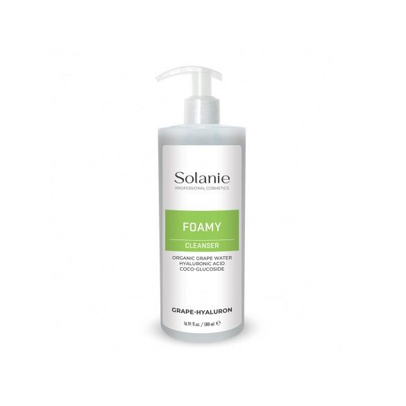 Solanie Szőlő-hialuron habzó lemosó gél 500 ml Cikkszám: SO21703