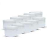 Tégely  fehér / átlátszó műanyag 30 ml 10 db/csomag