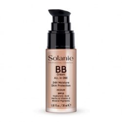   Solanie BB krém hialuronsavval és fényvédővel SPF15 - médium 30ml Cikkszám: SO10923